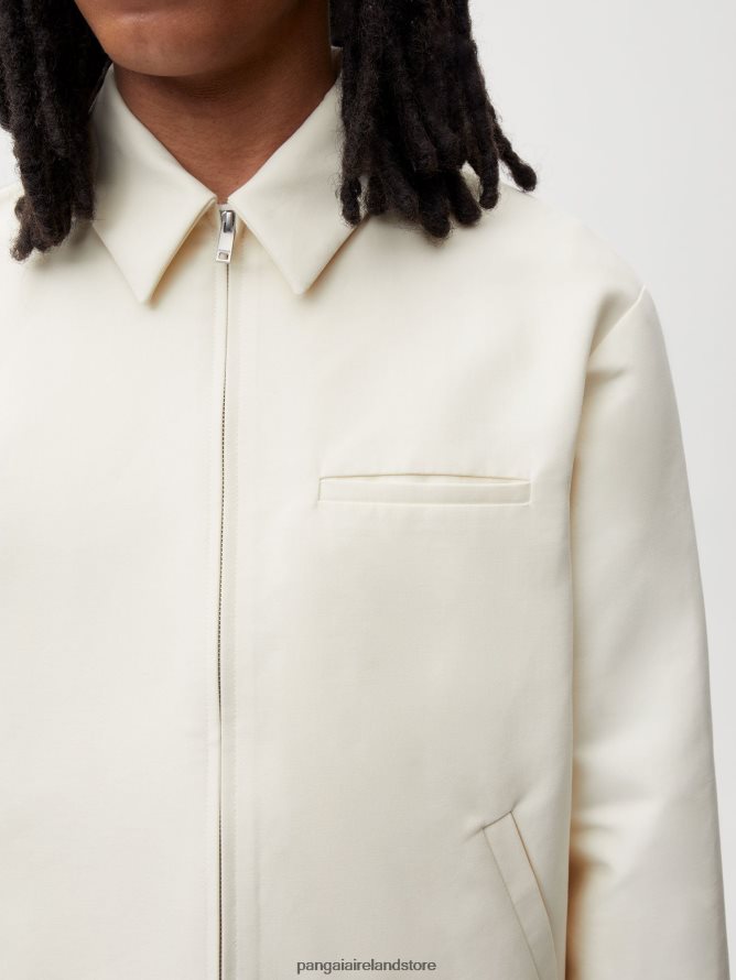 Women Pangaia Clothes Organic Cotton Harrington Jacket TT8Z42479 Elderflower