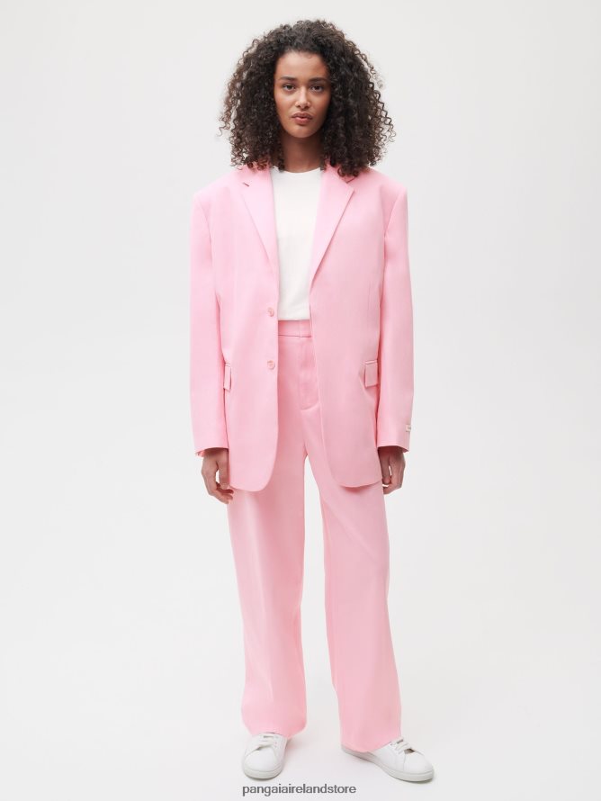 Women Pangaia Clothes Organic Cotton Oversized Tailored Blazer TT8Z42466 Sakura Pink