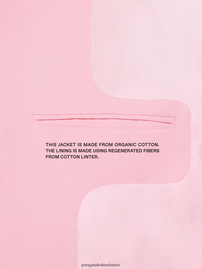 Women Pangaia Clothes Organic Cotton Oversized Tailored Blazer TT8Z42466 Sakura Pink