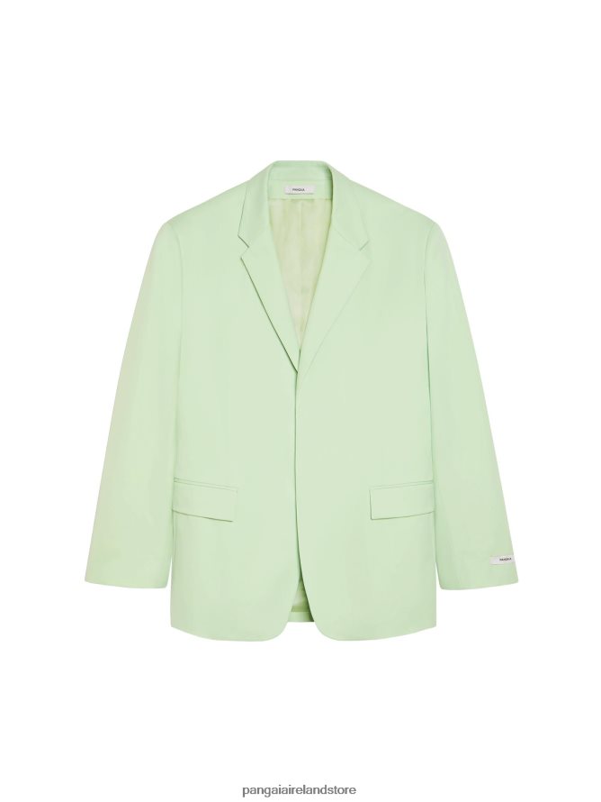 Women Pangaia Clothes Organic Cotton Oversized Tailored Blazer TT8Z42471 Pistachio