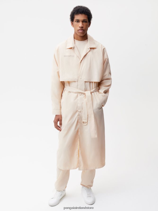 Women Pangaia Clothes Recycled Nylon Trench Coat TT8Z42477 Sand