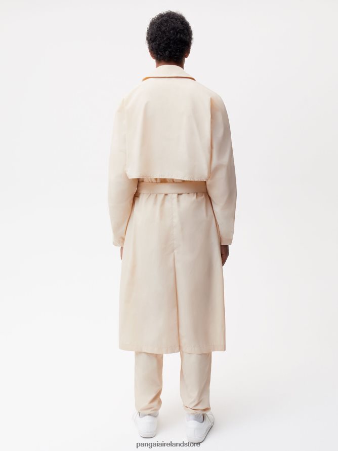 Women Pangaia Clothes Recycled Nylon Trench Coat TT8Z42477 Sand