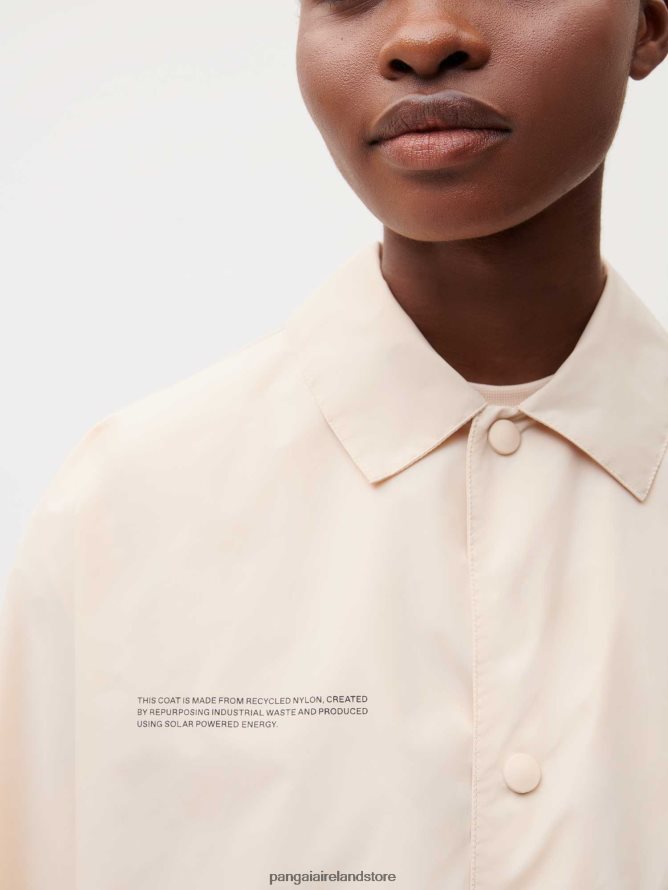 Women Pangaia Clothes Recycled Nylon Trench Coat TT8Z42477 Sand