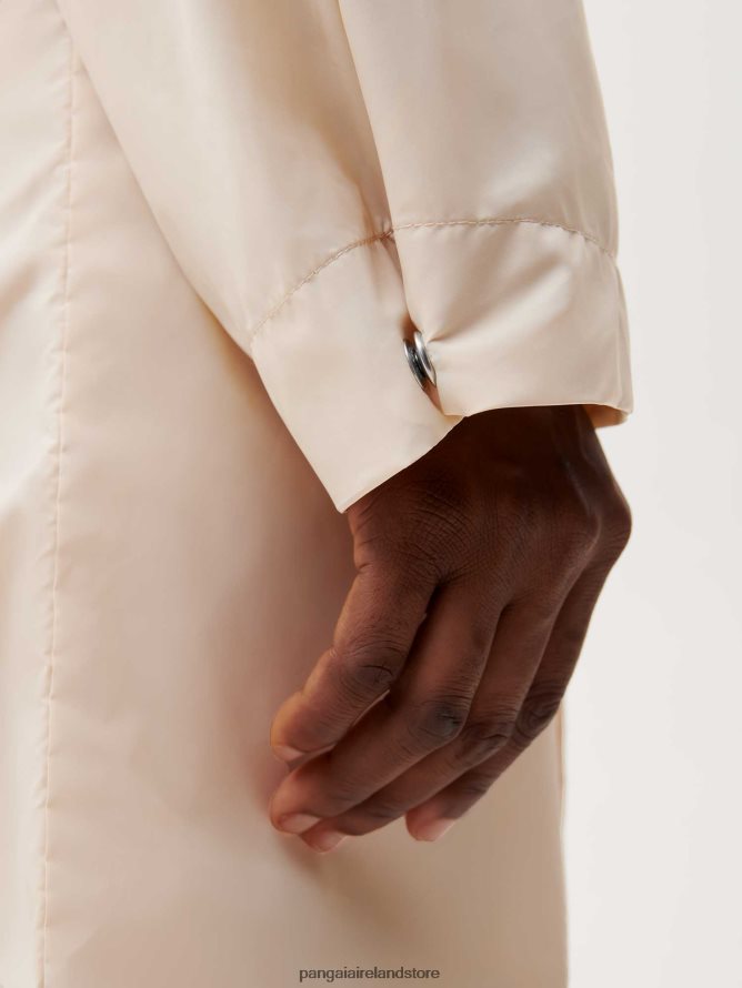 Women Pangaia Clothes Recycled Nylon Trench Coat TT8Z42477 Sand