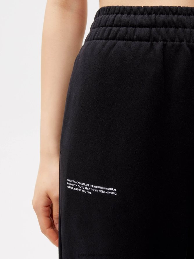 Women Pangaia Clothes 365 Straight Leg Track Pants TT8Z42300 Black