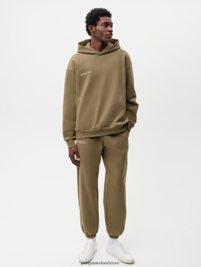 Women Pangaia Clothes In Conversion Cotton Track Pants TT8Z42350 Carbon Brown