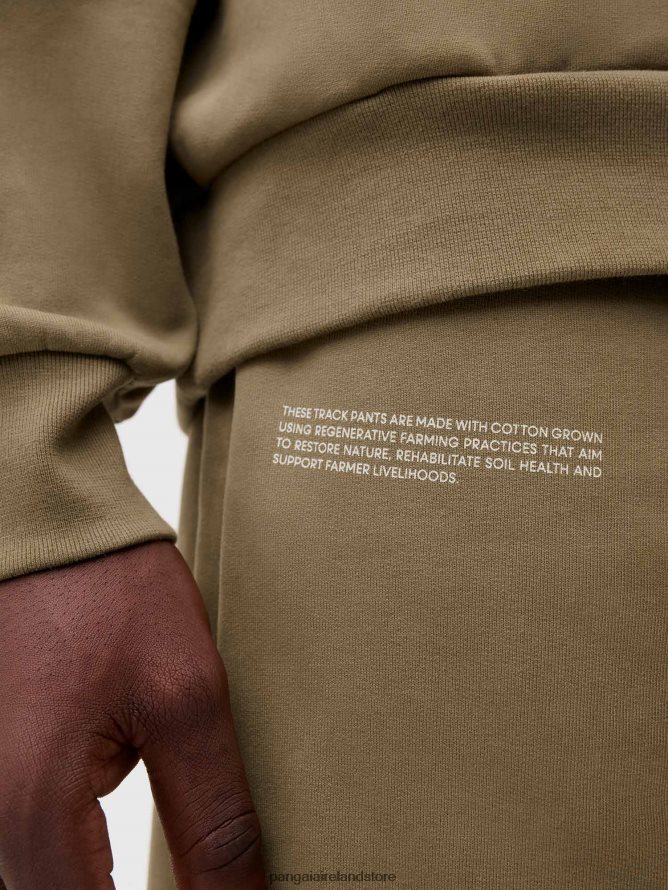 Women Pangaia Clothes In Conversion Cotton Track Pants TT8Z42350 Carbon Brown