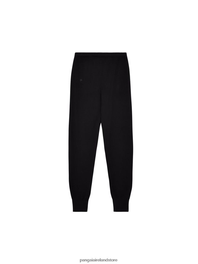 Women Pangaia Clothes Merino Wool Track Pants TT8Z42360 Black