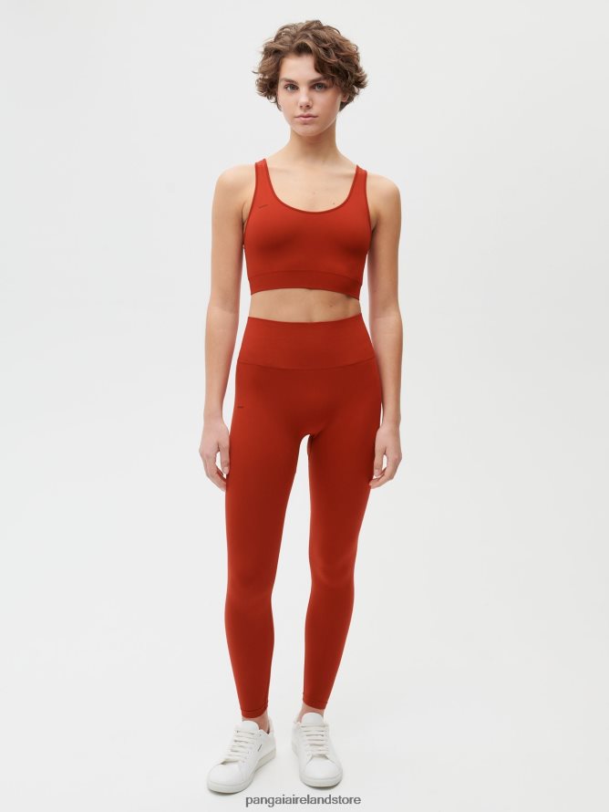 Women Pangaia Clothes Motion X Leggings TT8Z42388 Jasper Red