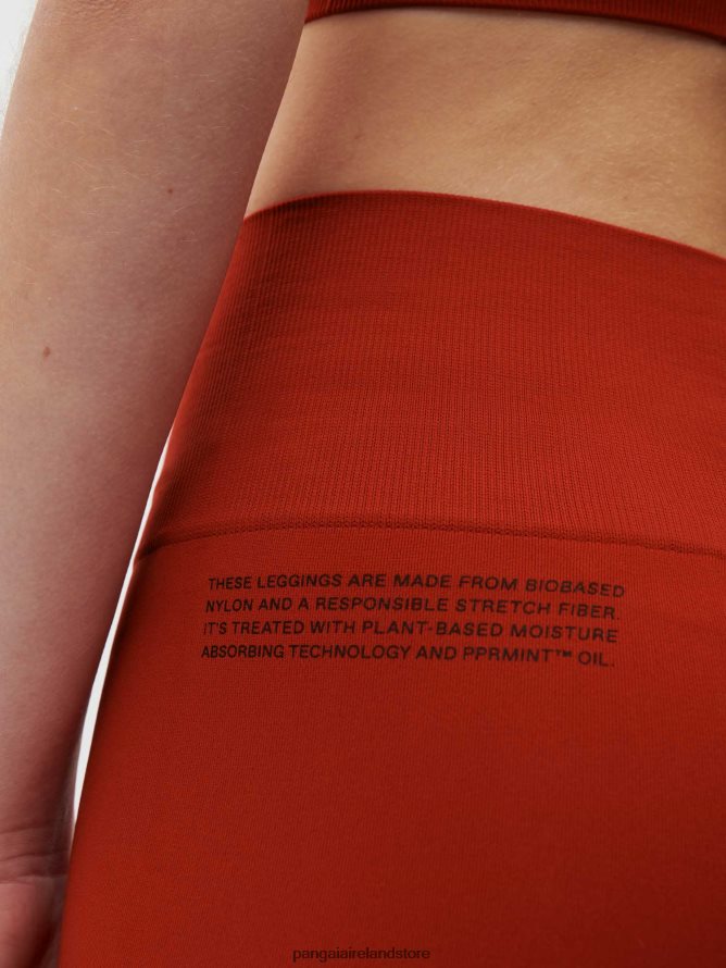 Women Pangaia Clothes Motion X Leggings TT8Z42388 Jasper Red