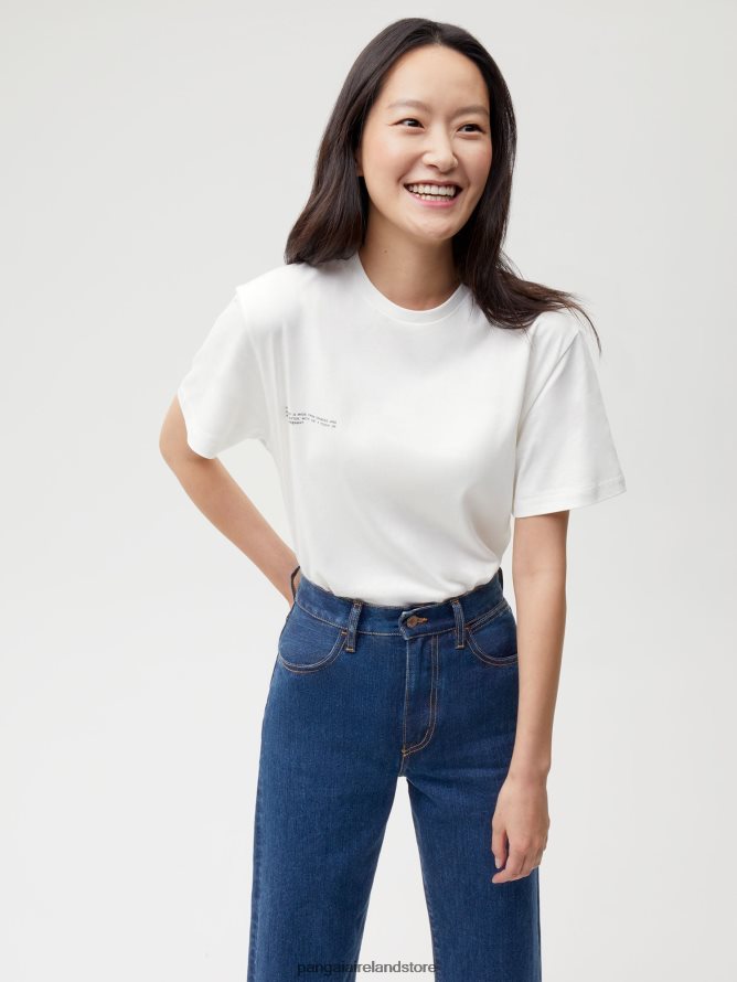 Women Pangaia Clothes Nettle Denim High - Rise Jeans TT8Z42373 Mid Wash