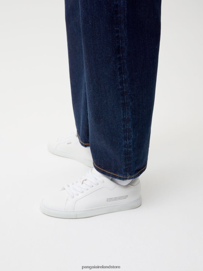 Women Pangaia Clothes Nettle Denim High - Rise Jeans TT8Z42383 Rinse Wash