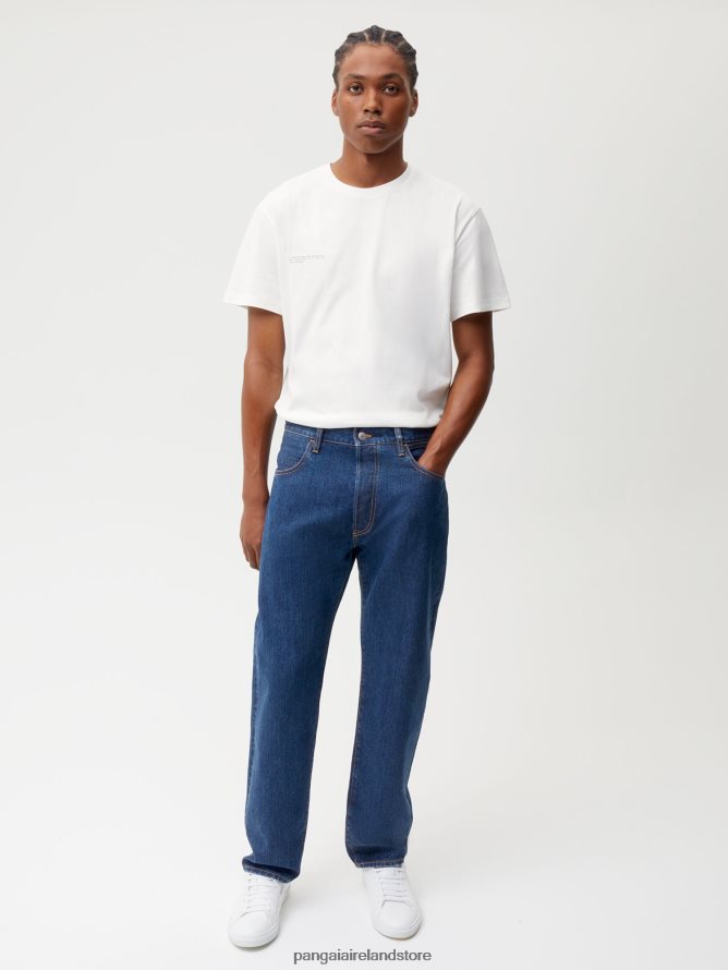 Women Pangaia Clothes Nettle Denim Straight Leg Jeans TT8Z42381 Mid Wash