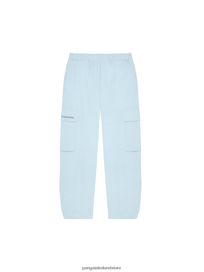 Women Pangaia Clothes Organic Cotton Blend Cargo Pants TT8Z42317 Baby Blue