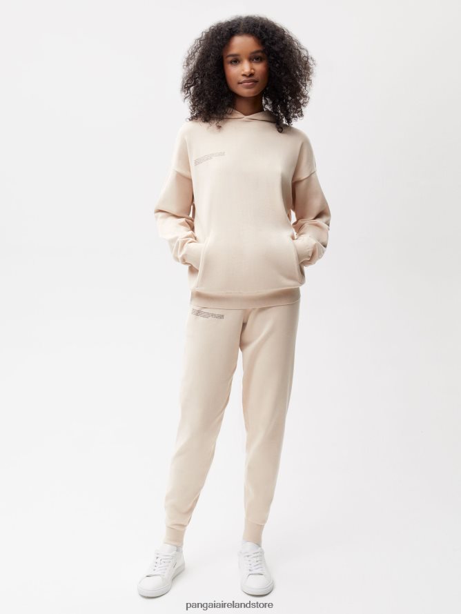 Women Pangaia Clothes Organic Cotton Knit Track Pants TT8Z42326 Sand