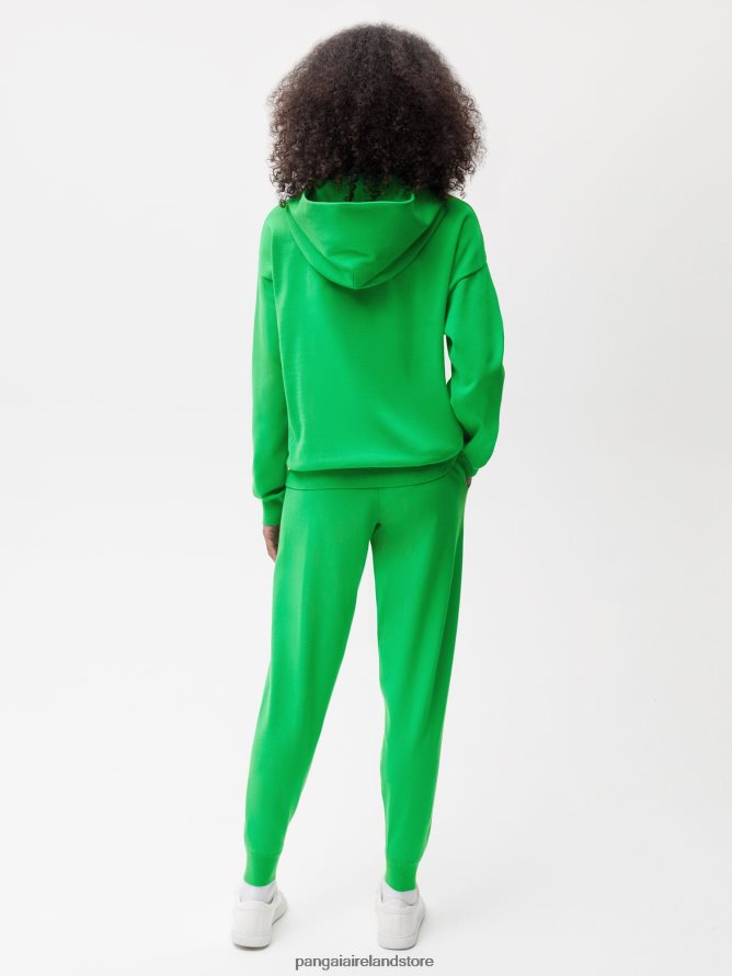 Women Pangaia Clothes Organic Cotton Knit Track Pants TT8Z42348 Jade Green