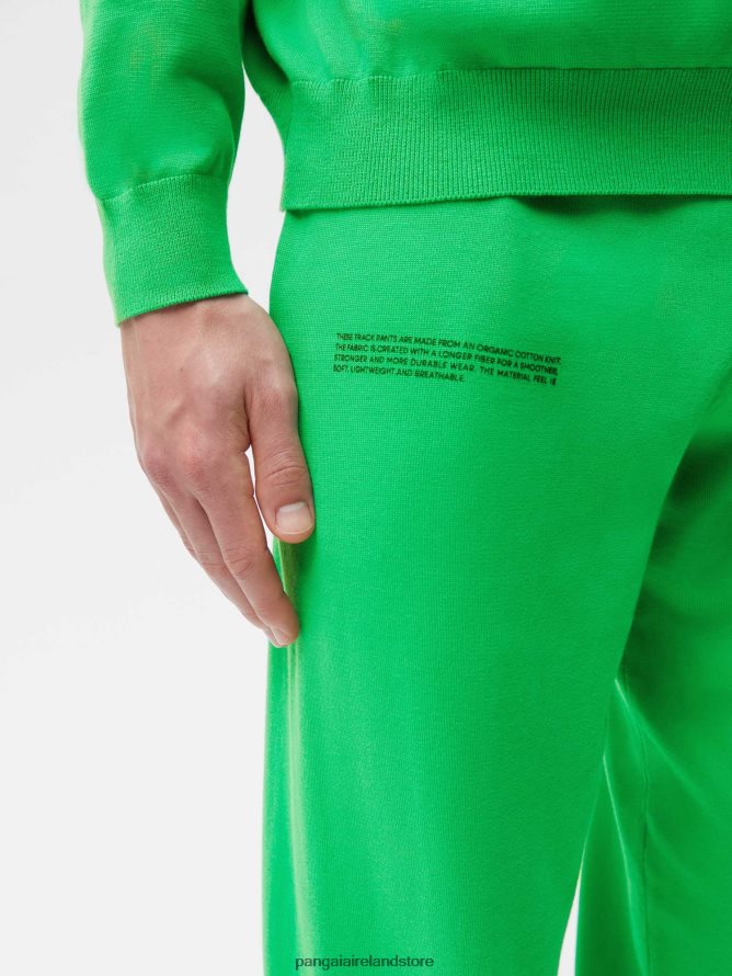 Women Pangaia Clothes Organic Cotton Knit Track Pants TT8Z42348 Jade Green