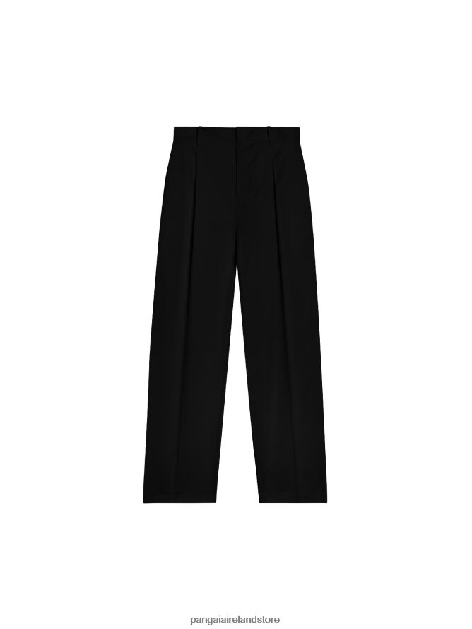 Women Pangaia Clothes Organic Cotton Tailored Trousers TT8Z42376 Black