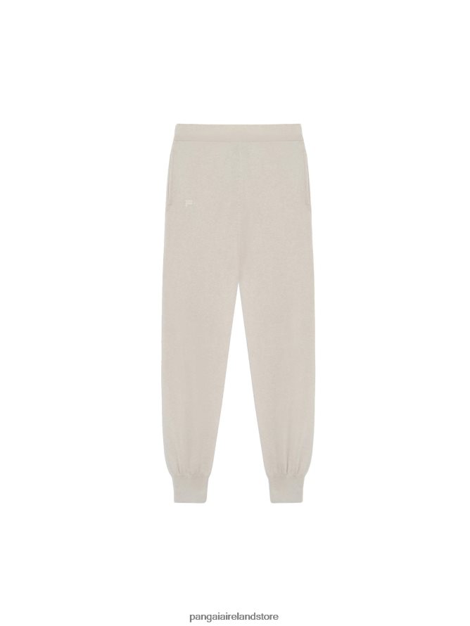 Women Pangaia Clothes Recycled Cashmere Track Pants TT8Z42328 Oatmeal