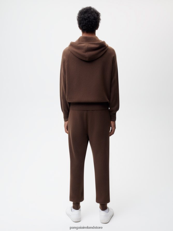 Women Pangaia Clothes Recycled Cashmere Track Pants TT8Z42351 Chestnut Brown