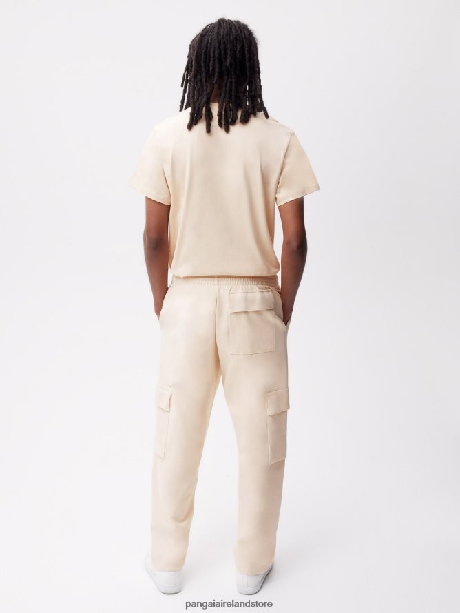 Women Pangaia Clothes Recycled Cotton Jersey Cargo Pants TT8Z42320 Sand