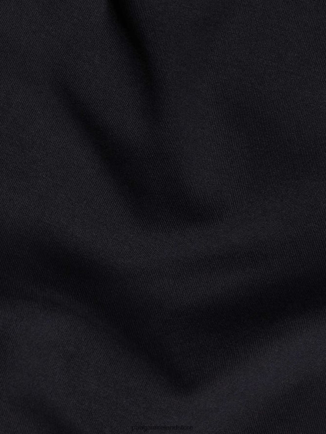 Women Pangaia Clothes Recycled Cotton Jersey Cargo Pants TT8Z42337 Black