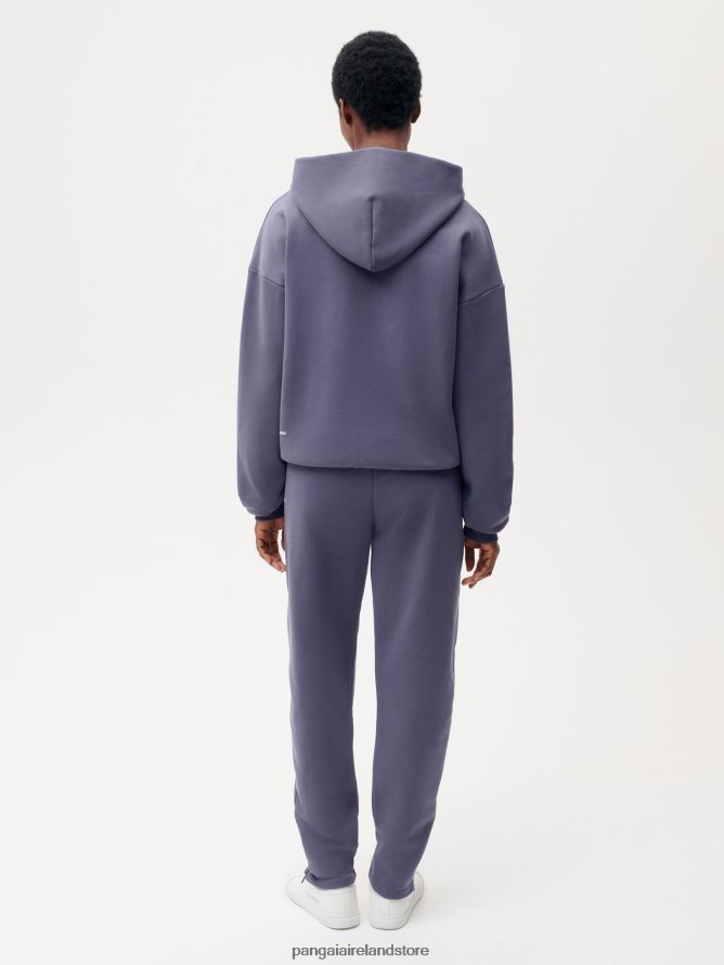 Women Pangaia Clothes Recycled Cotton Tapered Track Pants TT8Z42318 Slate Blue