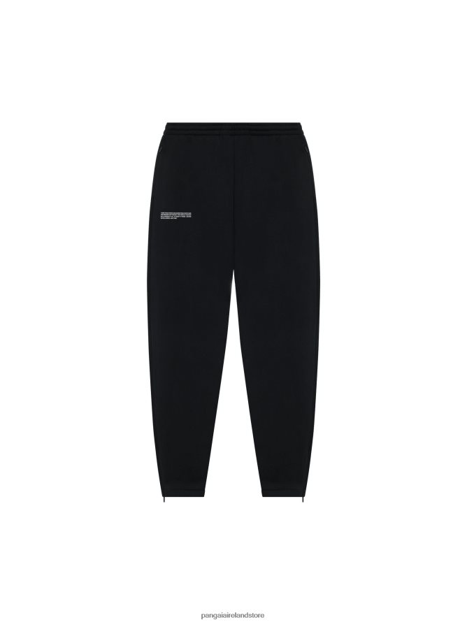 Women Pangaia Clothes Recycled Cotton Tapered Track Pants TT8Z42345 Black