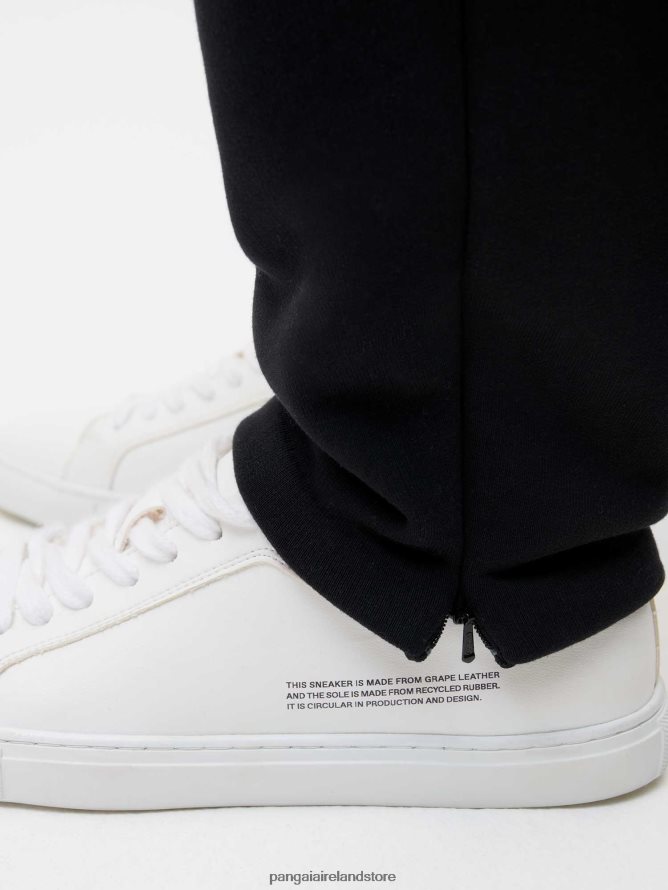 Women Pangaia Clothes Recycled Cotton Tapered Track Pants TT8Z42345 Black