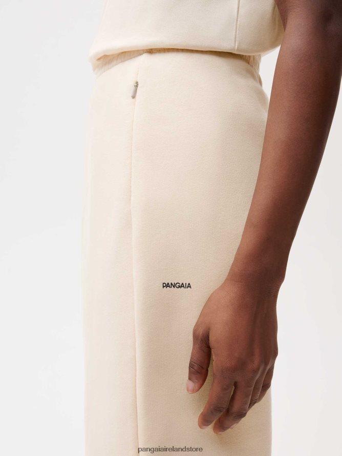 Women Pangaia Clothes Recycled Cotton Tapered Track Pants TT8Z42361 Sand