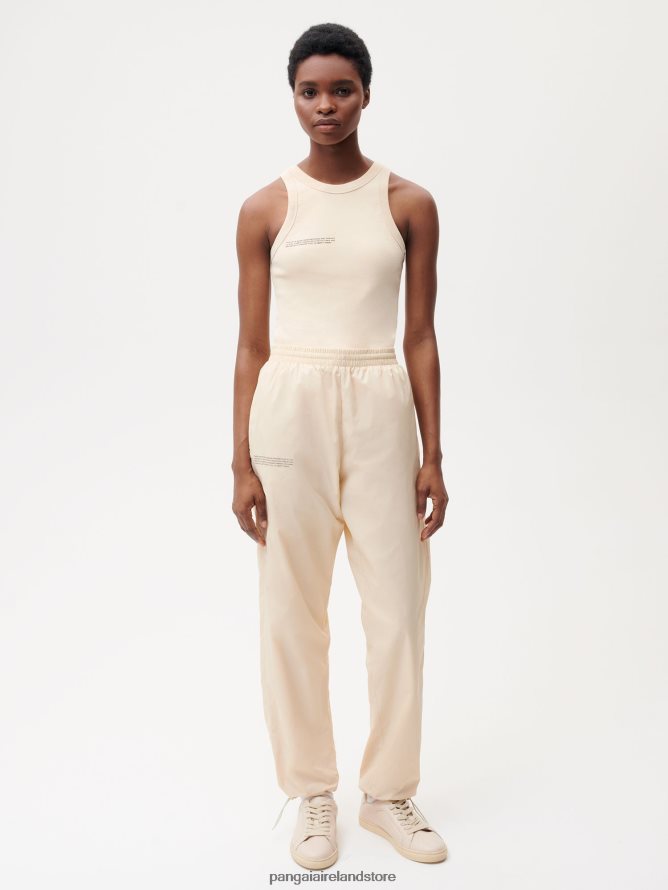 Women Pangaia Clothes Recycled Nylon Track Pants TT8Z42319 Sand