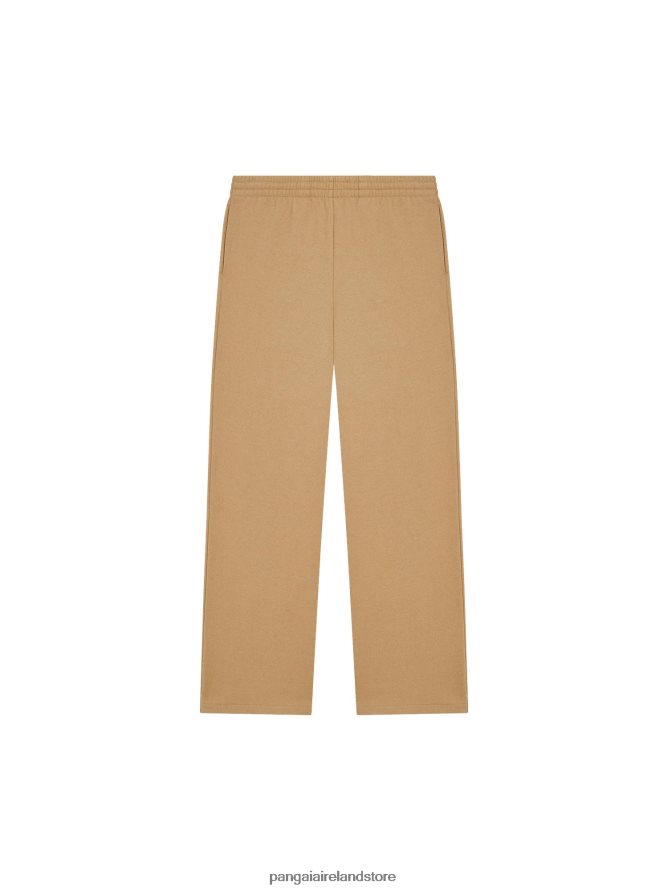 Women Pangaia Clothes Recycled Wool Jersey Loose Leg Track Pants TT8Z42362 Camel