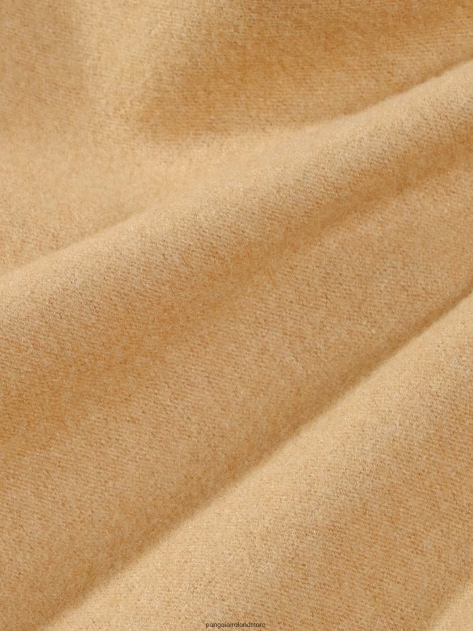 Women Pangaia Clothes Recycled Wool Jersey Loose Leg Track Pants TT8Z42362 Camel