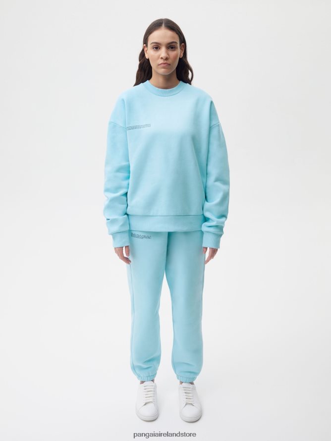 Women Pangaia Clothes Signature Track Pants TT8Z42311 Celestial Blue