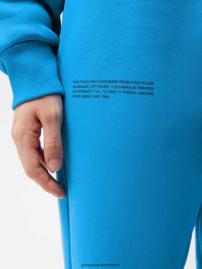 Women Pangaia Clothes Signature Track Pants TT8Z42339 Cerulean Blue