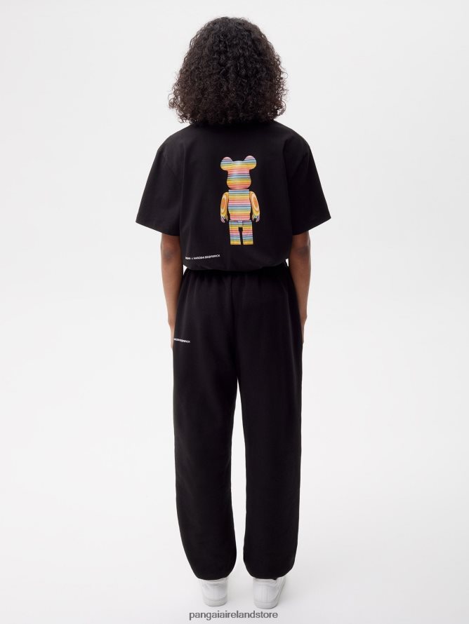 Women Pangaia Clothes X Haroshi Be@Rbrick Recycled Cotton Track Pants TT8Z42366 Black