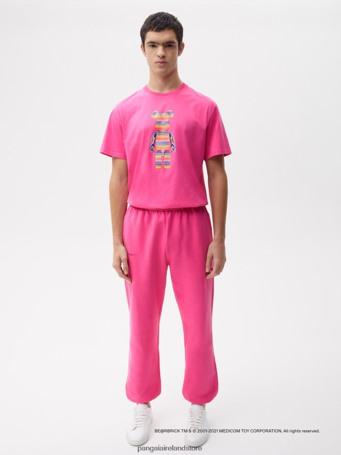 Women Pangaia Clothes X Haroshi Be@Rbrick Recycled Cotton Track Pants TT8Z42368 Flamingo Pink
