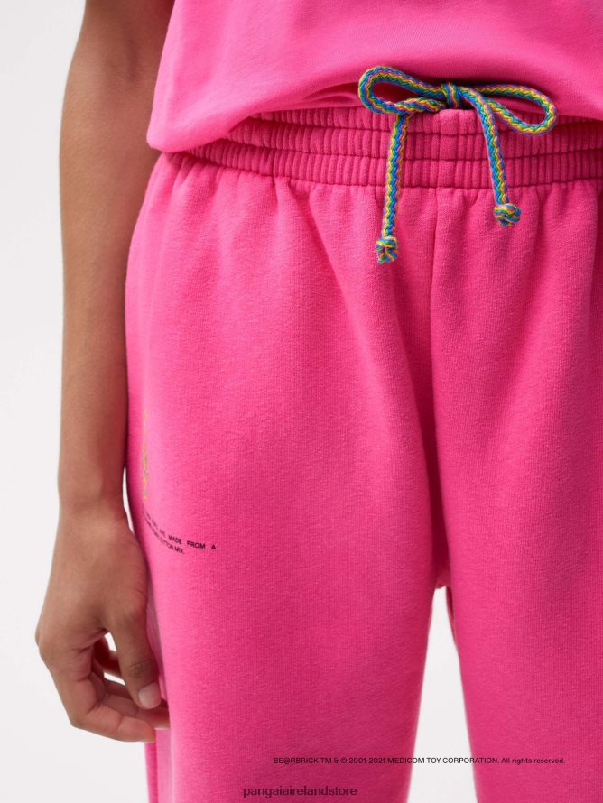 Women Pangaia Clothes X Haroshi Be@Rbrick Recycled Cotton Track Pants TT8Z42368 Flamingo Pink
