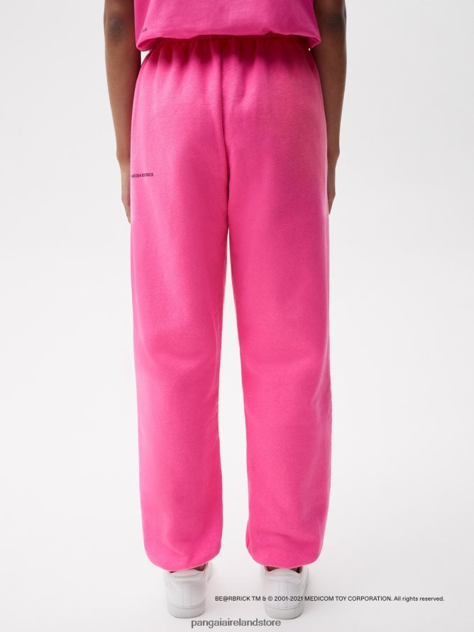 Women Pangaia Clothes X Haroshi Be@Rbrick Recycled Cotton Track Pants TT8Z42368 Flamingo Pink