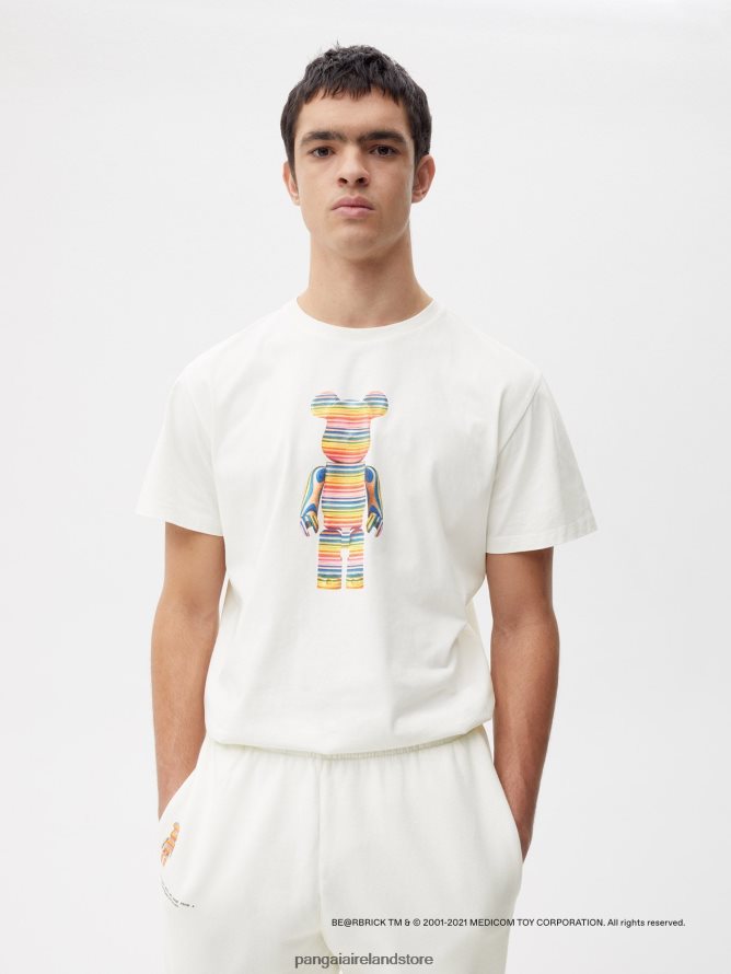 Women Pangaia Clothes X Haroshi Be@Rbrick Recycled Cotton Track Pants TT8Z42371 Off-White