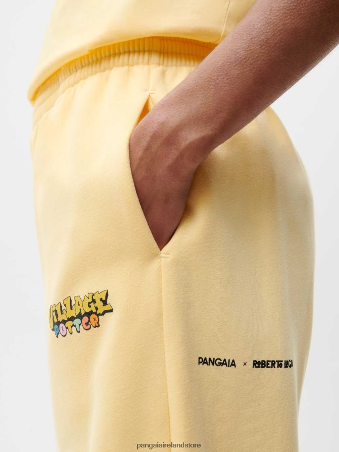 Women Pangaia Clothes X Roberto Lugo 365 Track Pants TT8Z42358 Buttercup Yellow