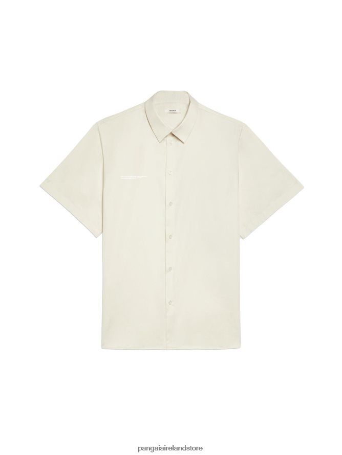 Women Pangaia Clothes Pineapple Collared Short Sleeve Shirt TT8Z42394 Elderflower