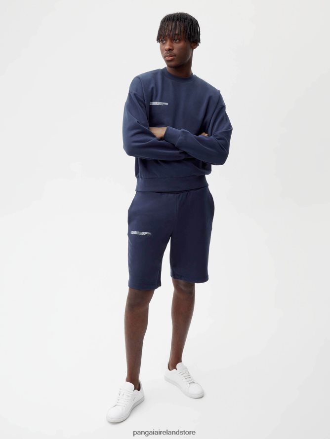 Women Pangaia Clothes 365 Long Shorts TT8Z42249 Navy Blue