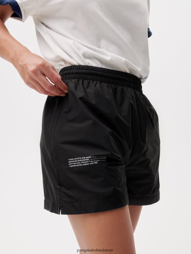 Women Pangaia Clothes Enhanced Degradation Nylon Shorts TT8Z42239 Black