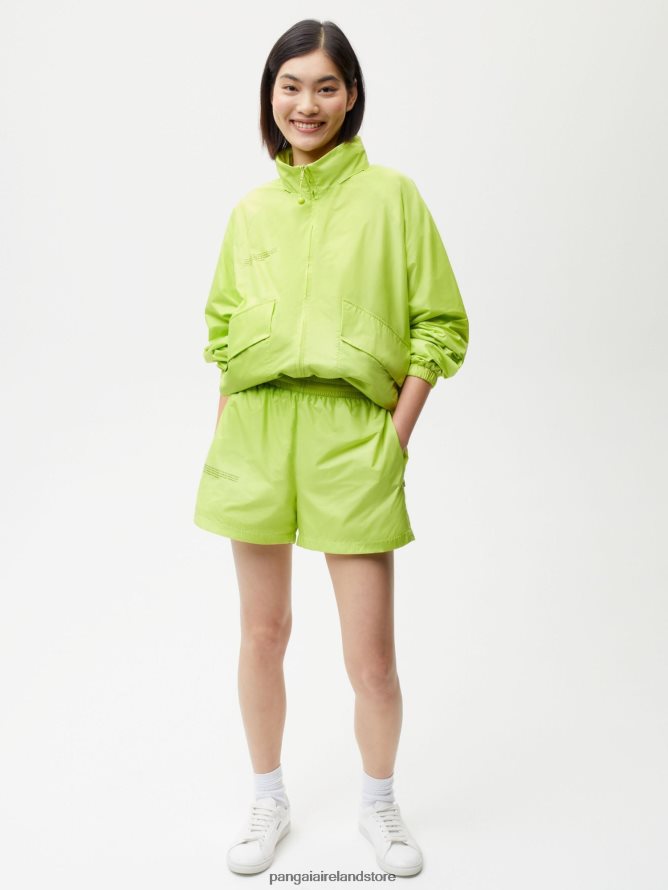 Women Pangaia Clothes Enhanced Degradation Nylon Shorts TT8Z42271 Lime Green