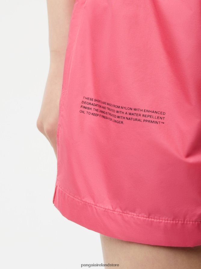 Women Pangaia Clothes Enhanced Degradation Nylon Shorts TT8Z42276 Lotus Pink