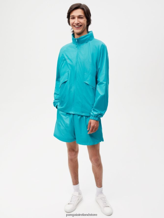 Women Pangaia Clothes Enhanced Degradation Nylon Shorts TT8Z42281 Peacock Blue