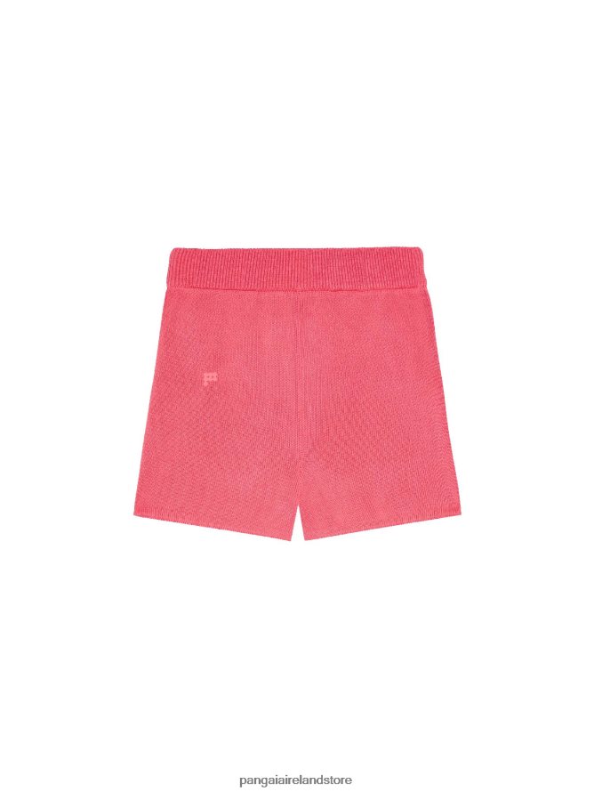 Women Pangaia Clothes Knit Shorts TT8Z42278 Lotus Pink