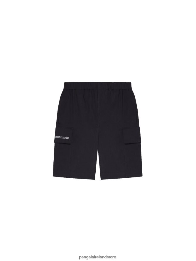 Women Pangaia Clothes Organic Cotton Blend Cargo Shorts TT8Z42266 Black