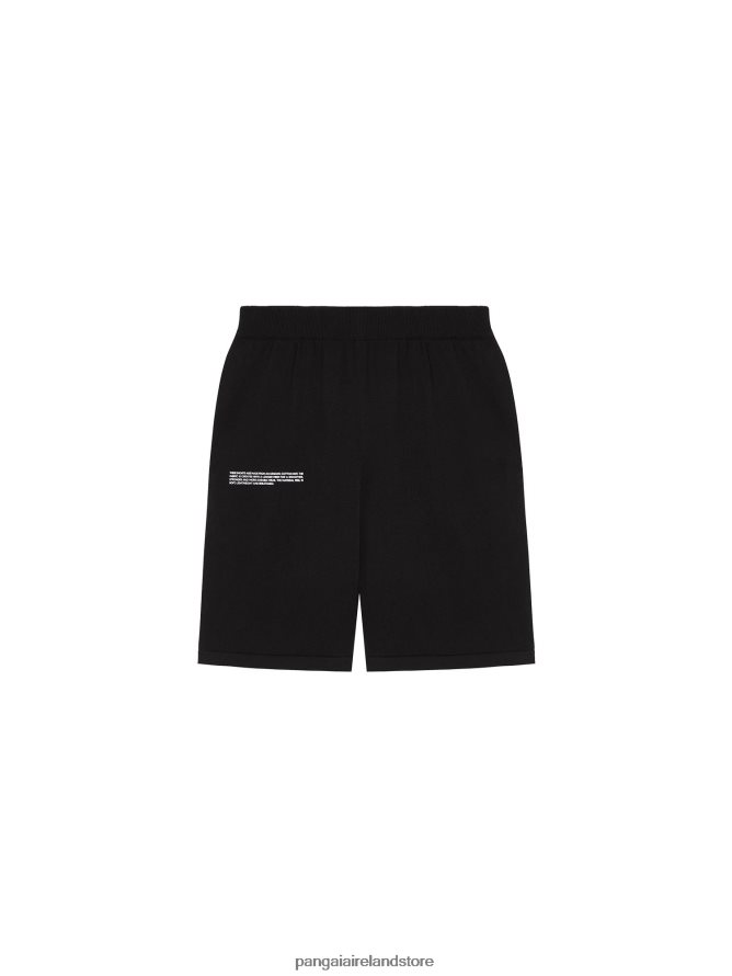 Women Pangaia Clothes Organic Cotton Knit Shorts TT8Z42226 Black